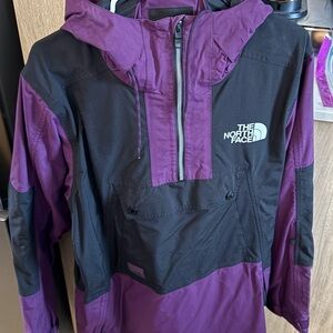 The North Face Two-Tone Anorak in Purple and Black
